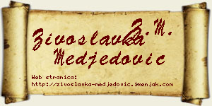 Živoslavka Međedović vizit kartica